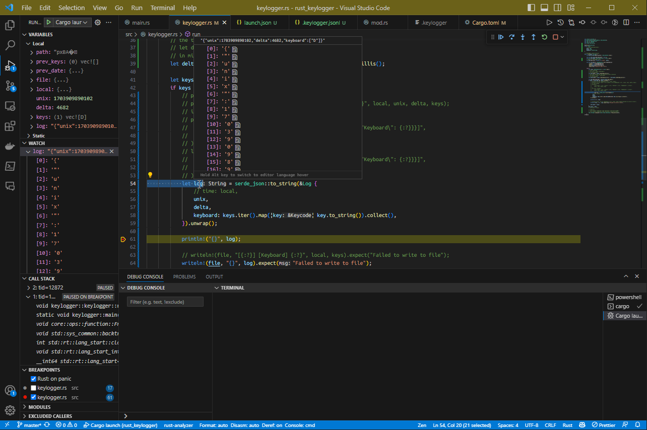 VSCodeでRustをデバッグする方法